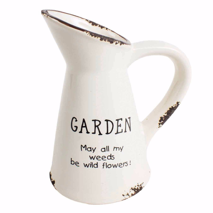 Ceramic Garden Jug, 13cm