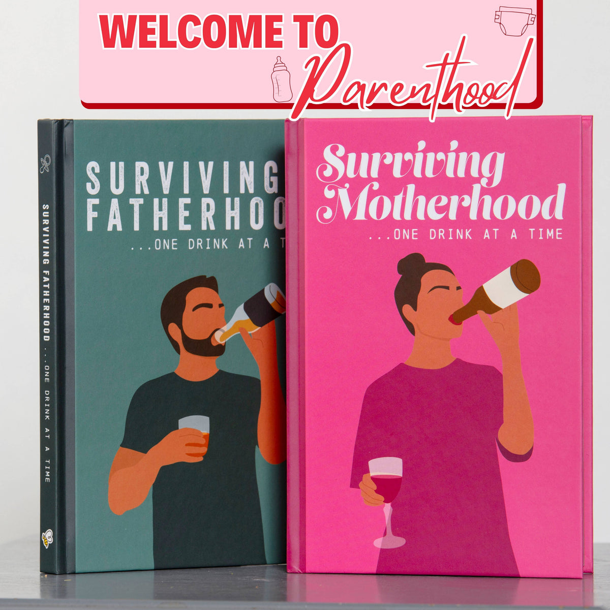 Surviving Motherhood One Glass of Wine at a Time Gift Book