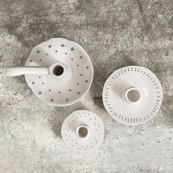 Peace Porcelain Candle Holder