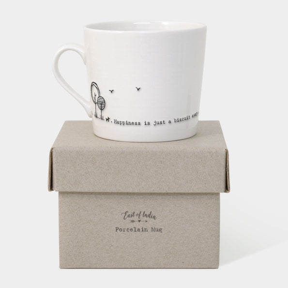 Biscuit Away Wobbly Porcelain Mug