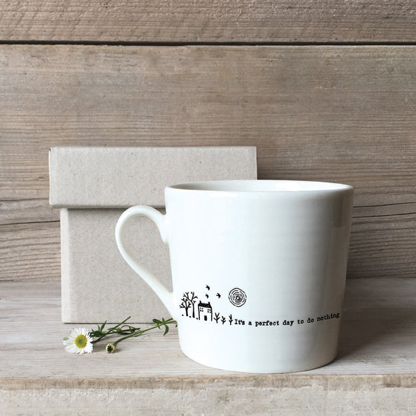 It’s a Perfect Day to Do Nothing Wobbly Porcelain Mug