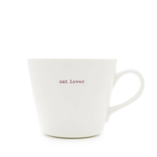Keith Brymer Jones Mug 350ml- cat lover (lilac)
