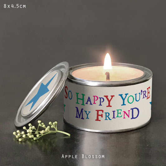 So Happy You Are My Friend Word Candle