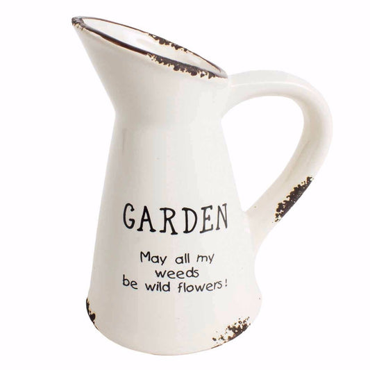Ceramic Garden Jug, 13cm