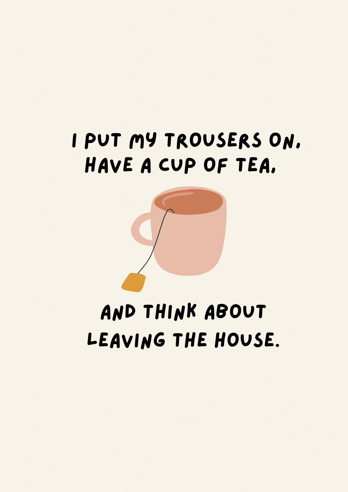 Cup of tea parklife inspired print