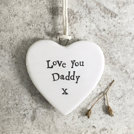 Love you Daddy Porcelain Heart