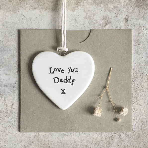 Love you Daddy Porcelain Heart