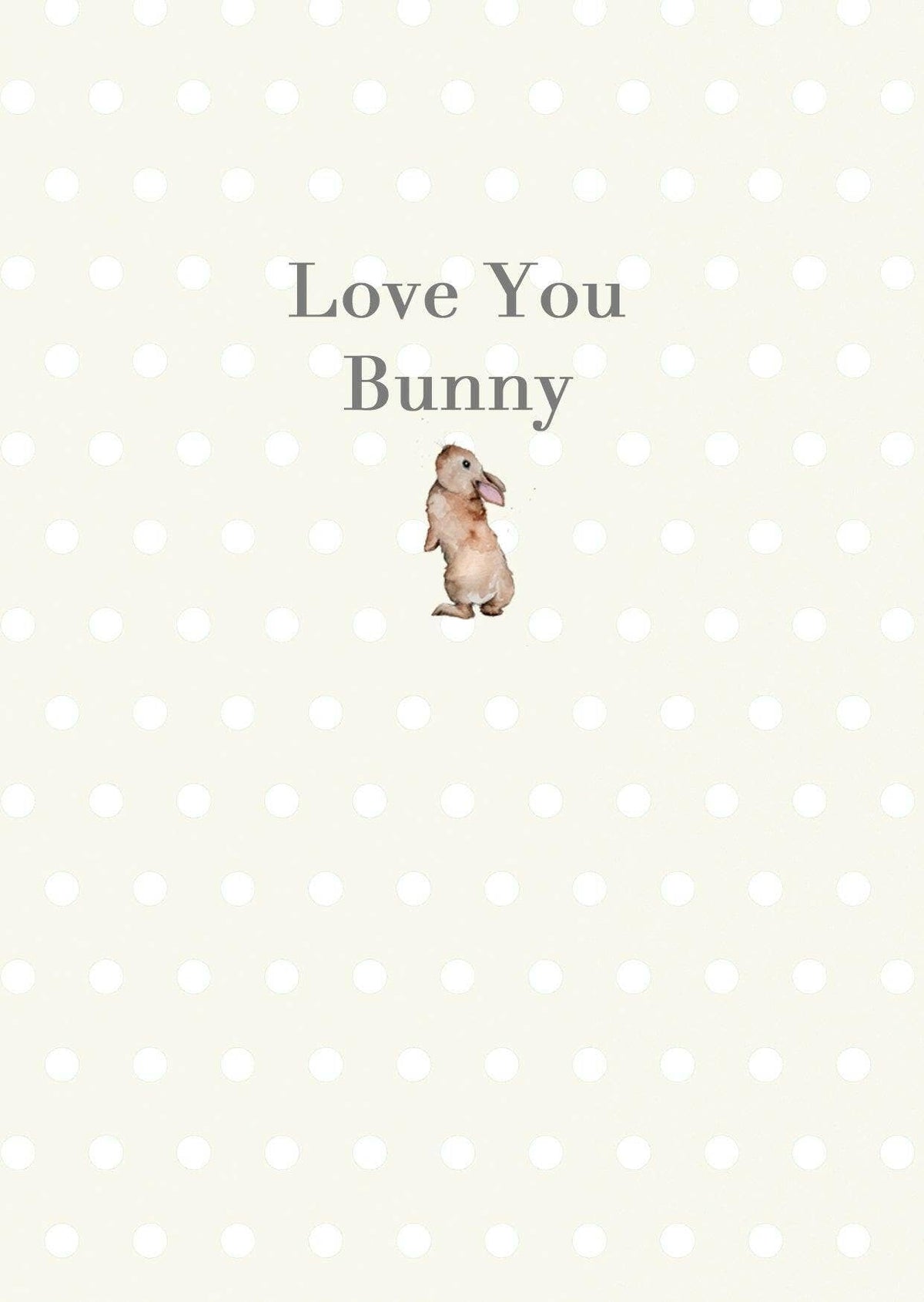 Ceramic Keepsake Decoration – Bunny Love Card Gift with Ribbon & Luxury Greeting