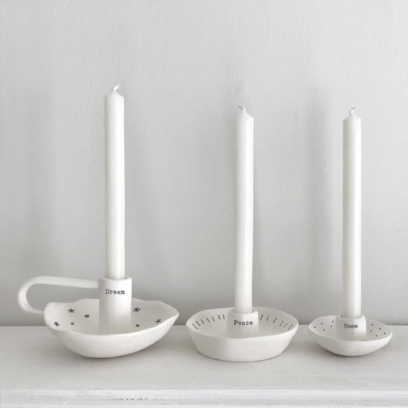 Peace Porcelain Candle Holder