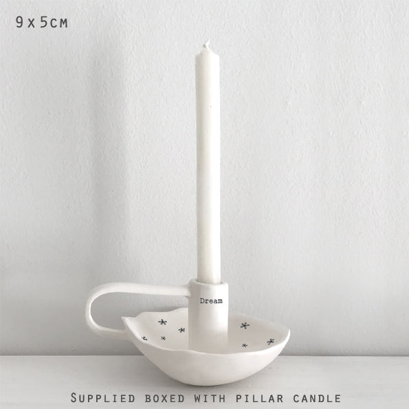 Dream Porcelain Candle Holder