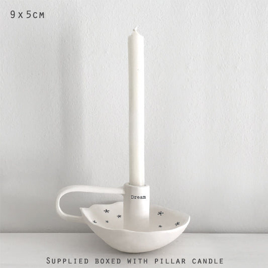 Dream Porcelain Candle Holder