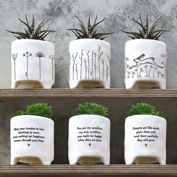 Bloom Sprigs Porcelain Planter