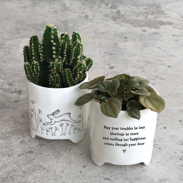 Hare Porcelain Planter