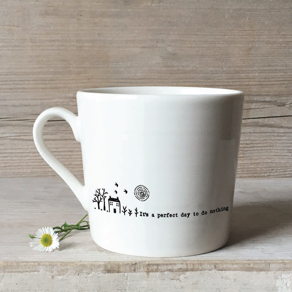 It’s a Perfect Day to Do Nothing Wobbly Porcelain Mug