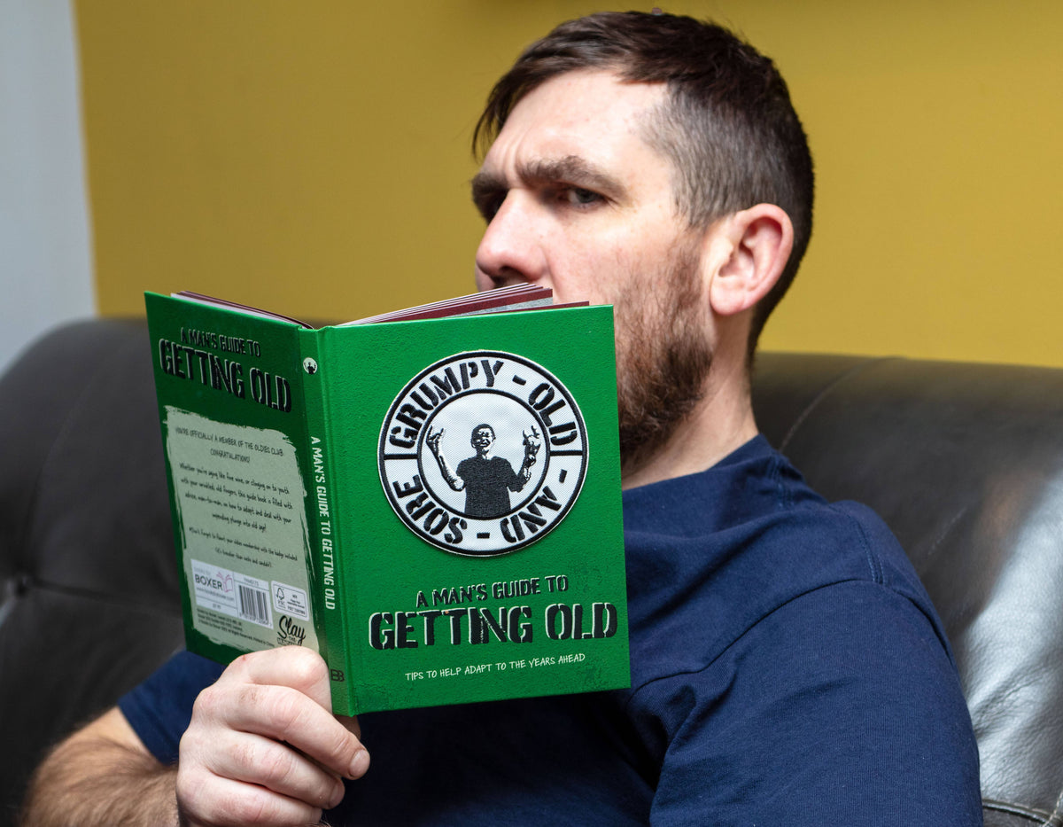 A Mans Guide To Getting Old Book - Funny Retirement Gift