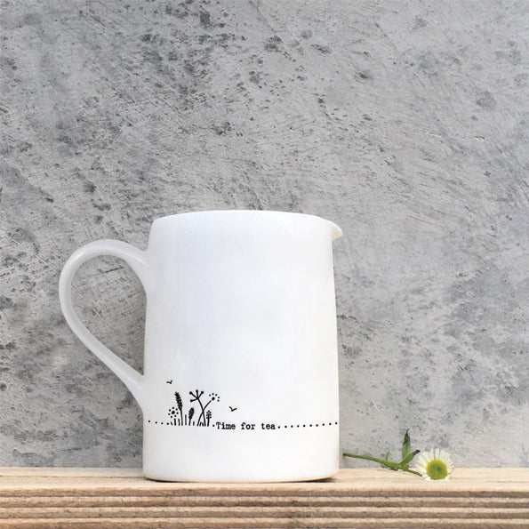 Time for Tea Small Porcelain Jug
