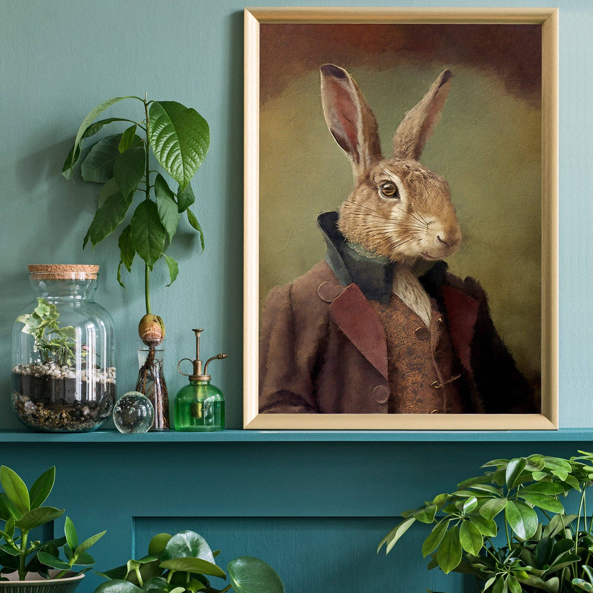 Hare Animal Head Print