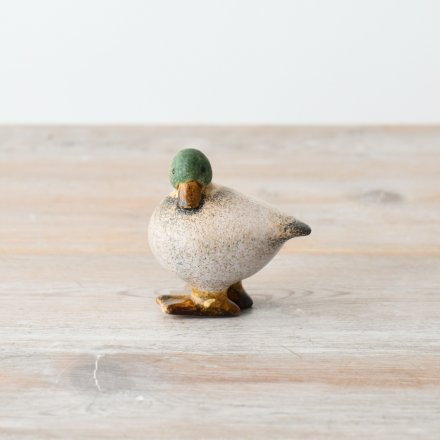 Speckled Fat Duck Ornament, 7.6cm
