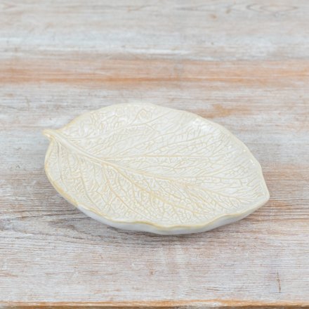 Decorative Leaf Plate, 17cm