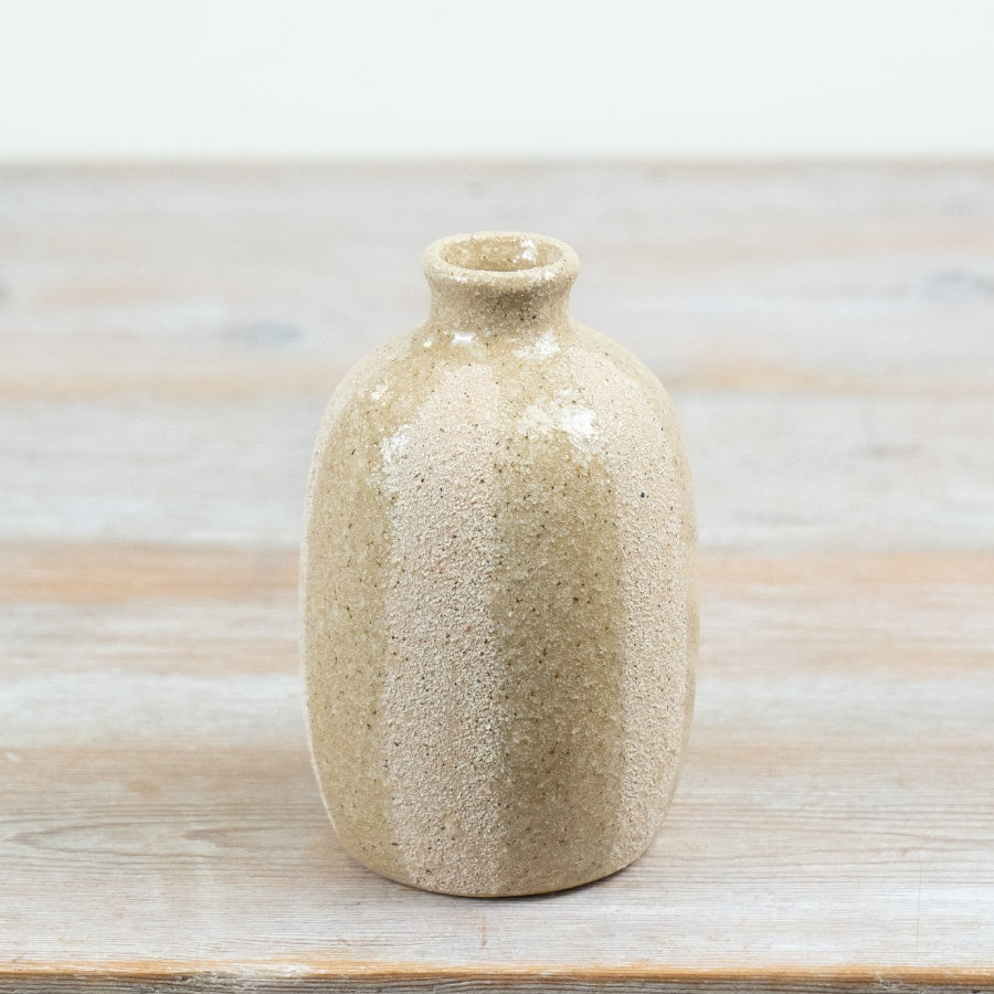 Striped Glazed Vase, 14.5cm