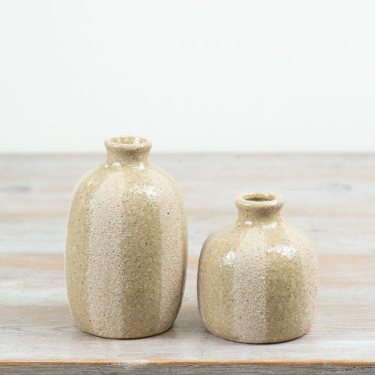 Striped Glazed Vase, 14.5cm