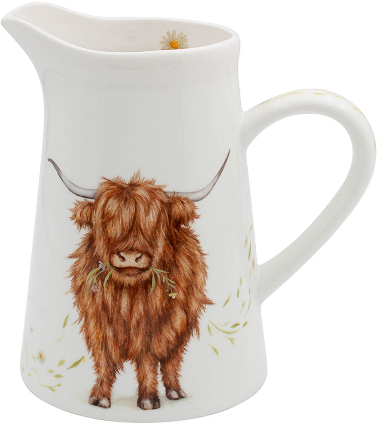 Highland Cow Jug, 15cm
