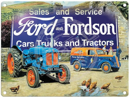 Ford & Fordson Mini Metal Sign