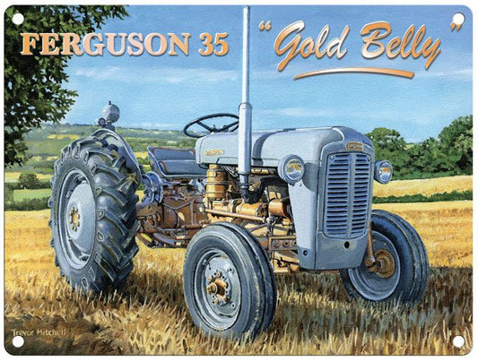 Ferguson Gold Belly Metal Sign