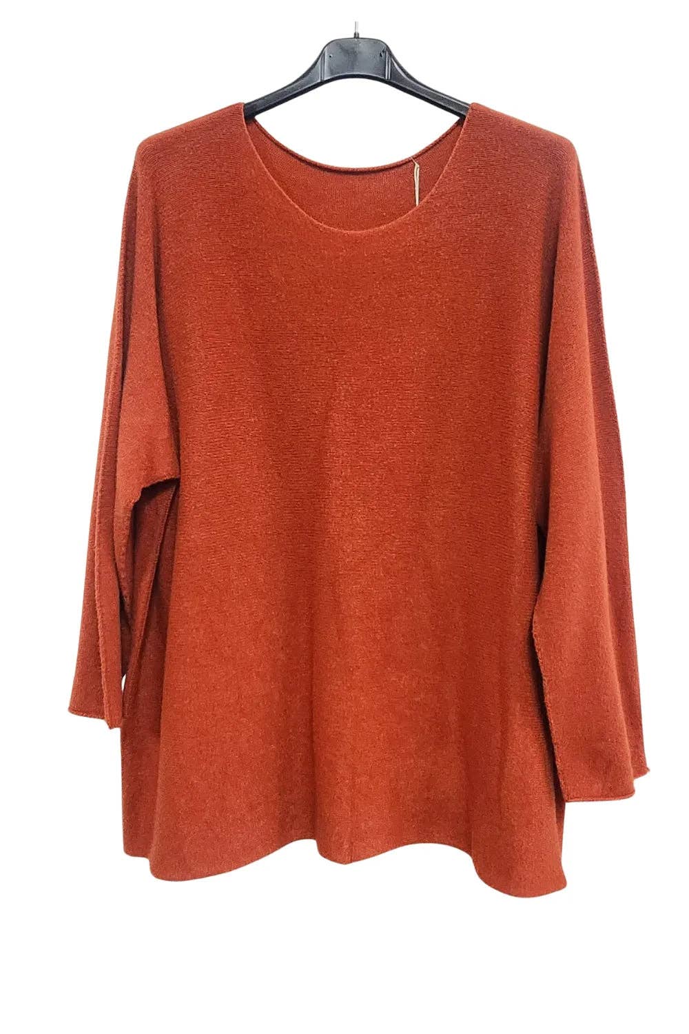 Italian Soft Knit Plain Long Sleeve Jumper Top