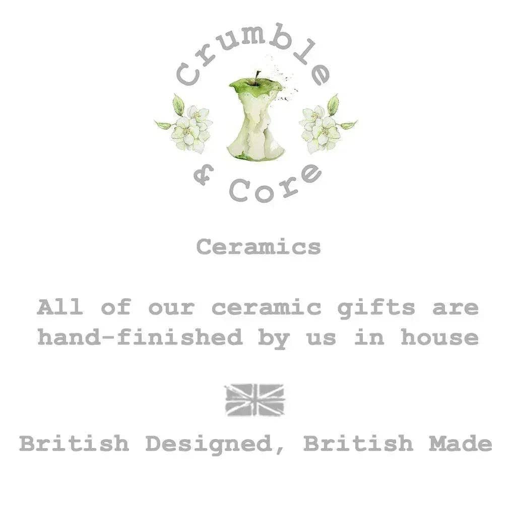 Ceramic Keepsake Decoration – Handmade Ceramic Hanging Ornament with Greeting Card Gift