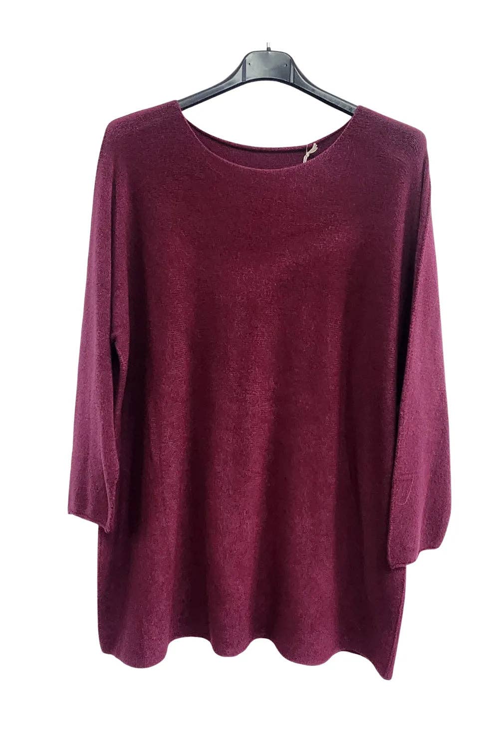 Italian Soft Knit Plain Long Sleeve Jumper Top