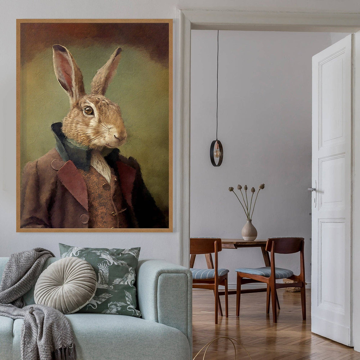 Hare Animal Head Print
