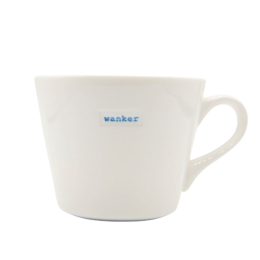 Keith Brymer Jones Mug 350ml - wanker (blue)