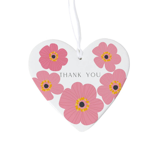 Pink Cosmos Thank You Hanging Dec
