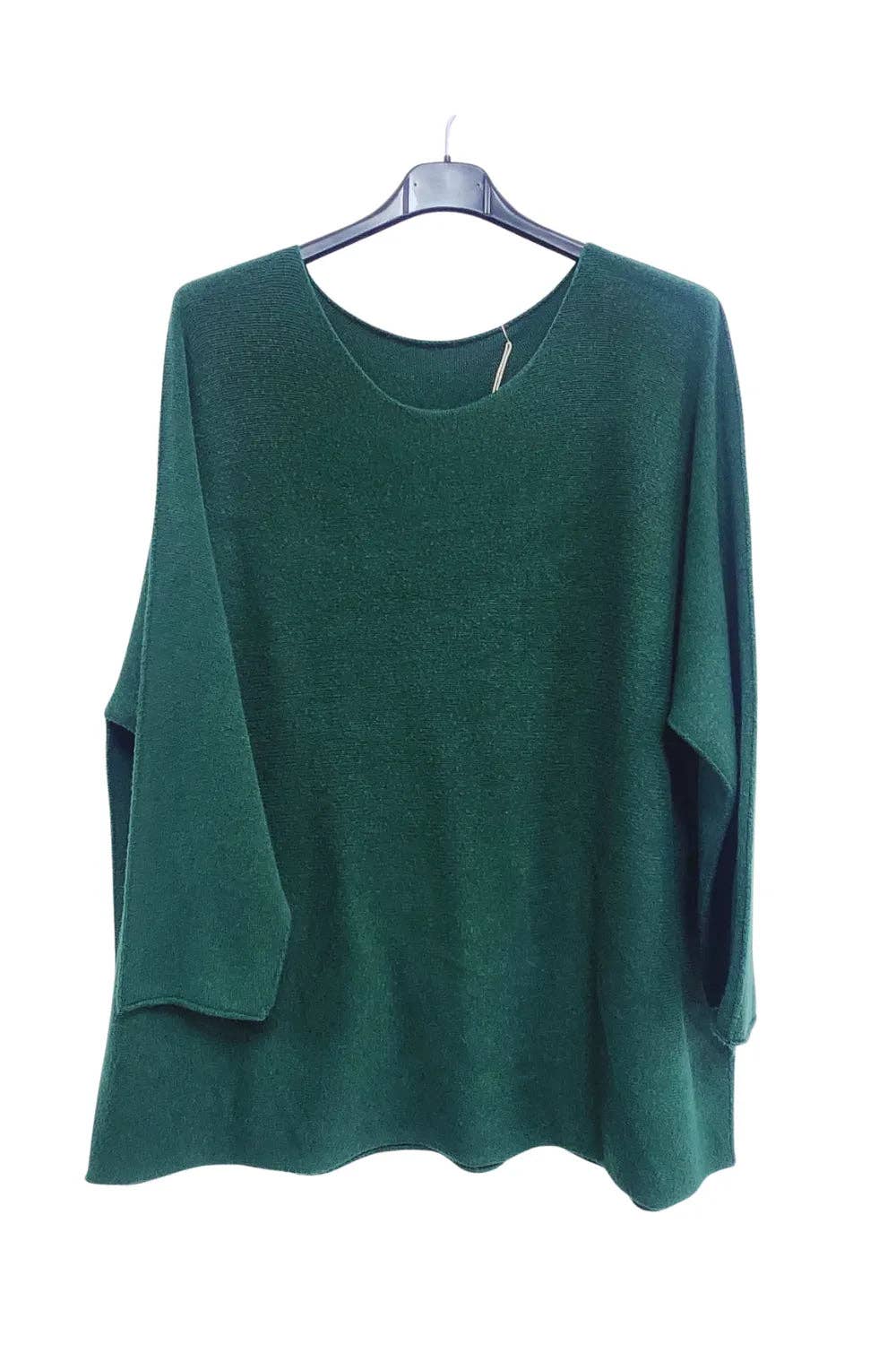 Italian Soft Knit Plain Long Sleeve Jumper Top