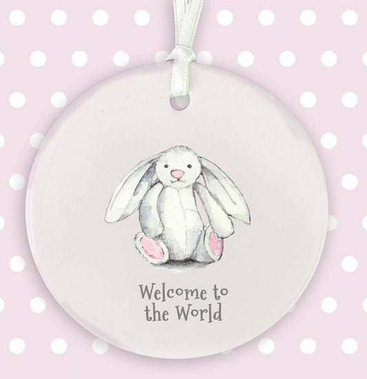 Hanging Decoration - Nursery - Newborn Keepsake - Baby Girl