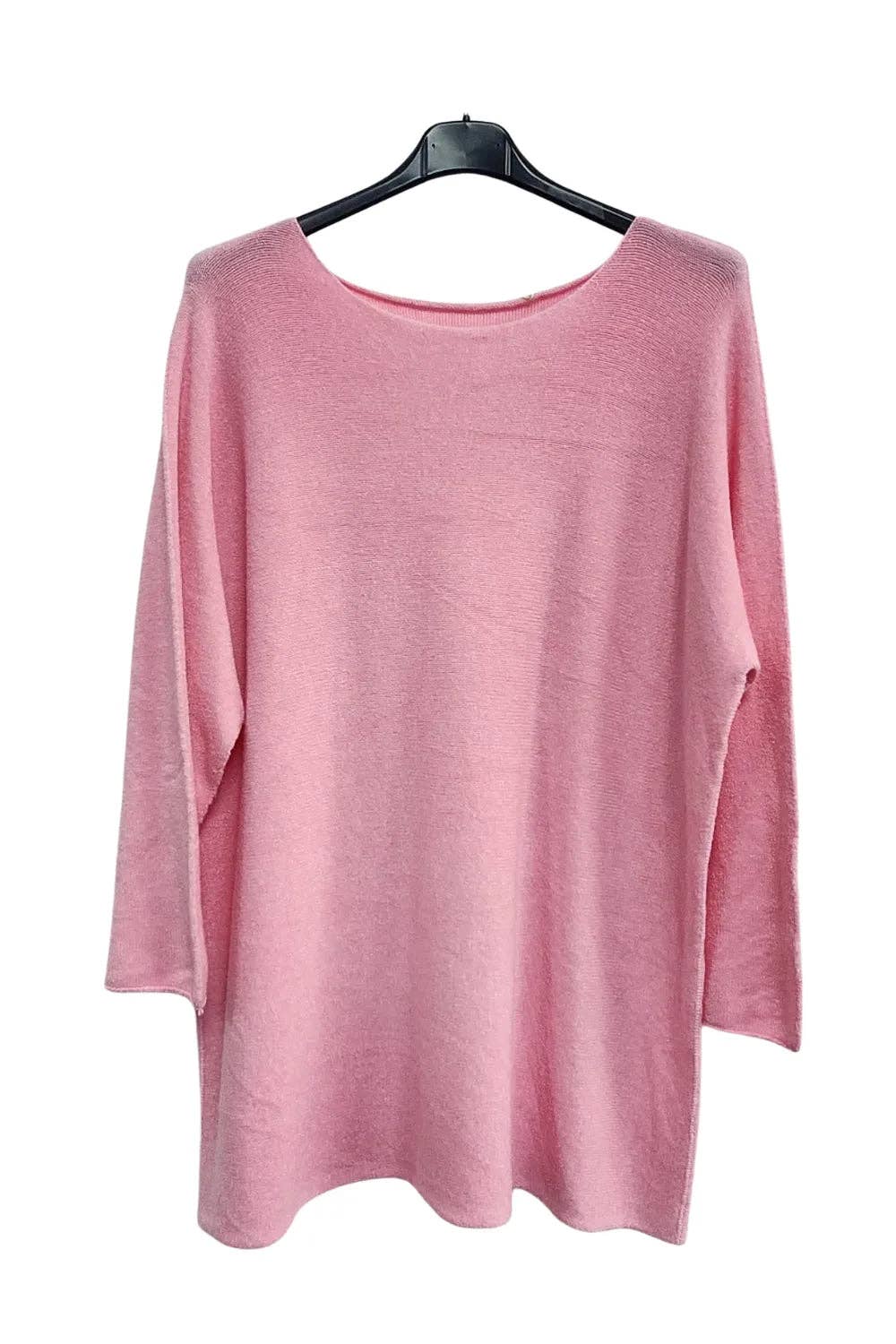 Italian Soft Knit Plain Long Sleeve Jumper Top