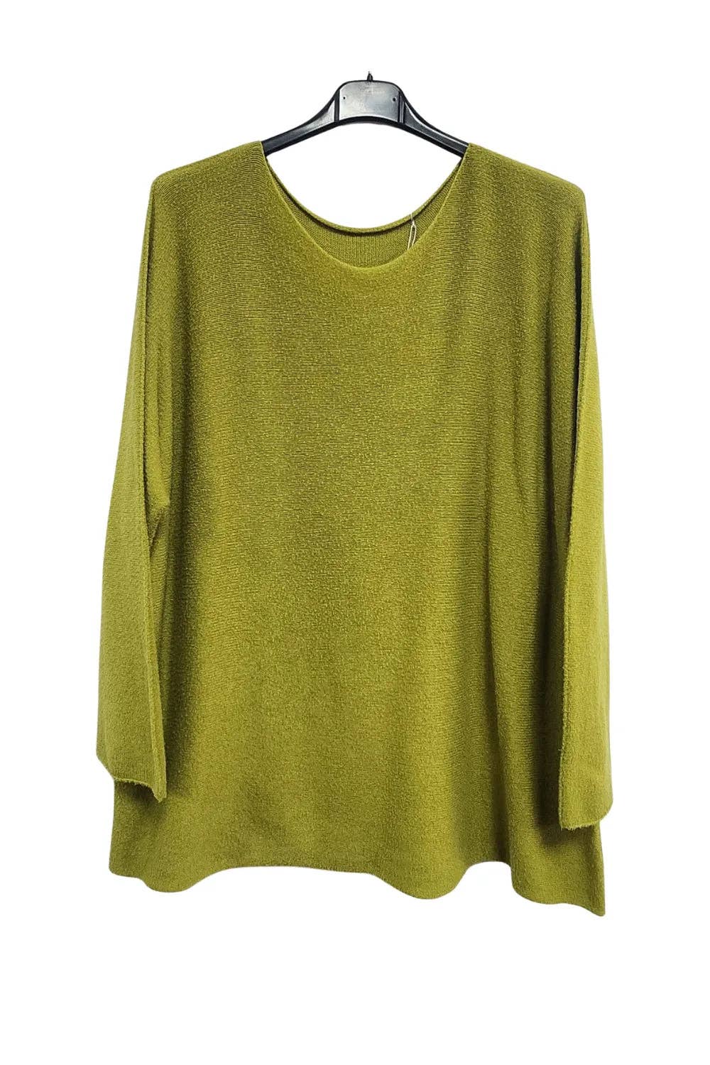 Italian Soft Knit Plain Long Sleeve Jumper Top